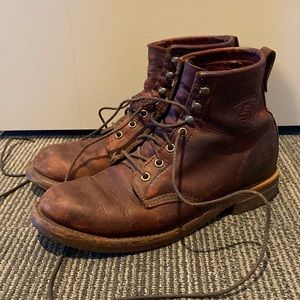Chippewa USA Plain Toe Service Work Boots